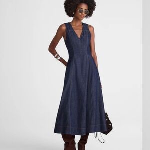 madewell shibori tie back tiered cotton midi dress Madewell | Dresses | Nwt Madewell Tieback Fluttersleeve Tiered Cotton Midi  Dress Size 4